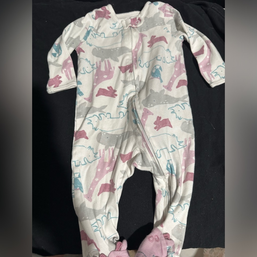 Carters Purple Animal Pajamas